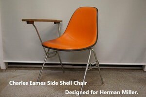 ■HERMAN MILLER ハーマンミラー イームズ サイドシェルチェアー オレンジ SB