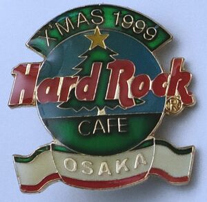 ピンズ　ハードロックカフェ 大阪　クリスマス 1999　HARD ROCK CAFE OSAKA　X'MAS 1999　ピンバッジ ピンバッチ