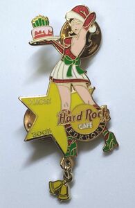 ピンズ　ハードロックカフェ 福岡　クリスマス ガール 2003　HARD ROCK CAFE FUKUOKA XMAS PIN GIRL ピンバッジ ピンバッチ CHRISTMAS