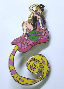 ピンズ　ハードロックカフェ 神戸　カウントダウン 2003 ギター ガール　HARD ROCK CAFE KOBE COUNTDOWN PIN ピンバッジ ピンバッチ