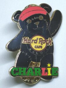 ピンズ　ハードロックカフェ 名古屋　音楽家 熊 ぬいぐるみ　チャーリー　HARD ROCK CAFE NAGOYA CHARLIE PIN ピンバッジ ピンバッチ