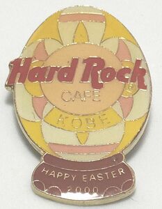 バッジ　ハードロックカフェ 神戸　イースターエッグ 2000 卵　HARD ROCK CAFE KOBE　HAPPY EASTER 2000 EGG　ブローチ