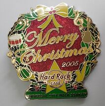 ピンズ　ハードロックカフェ UCW大阪　クリスマス リース 2005　HARD ROCK CAFE UCW OSAKA CHRISTMAS WREATH PIN ピンバッジ ピンバッチ_画像1