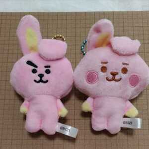 BT21 Fuwa Fuwa Mascot ふわふわマスコット COOKY ぬいぐるみ ボールチェーン キーホルダー ２種類 LINE FRIENDS 