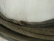 KONDO コンドー フック付き ワイヤー 40ｍ 吊り具 工具 ワイヤーロープ 中古品_画像6