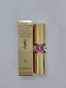 保管品 YSL イヴ・サンローラン ルージュ ヴォリュプテ シャイン No.90 Plum Tunique 