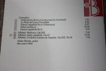グラナドス:トナディーリャ/ゴヤのマハ/詩的なワルツ集/スペイン舞曲第5番アンダルーサ/アルベニス:コルドバ/スペイン組曲Op.4/ブリームCD_画像3