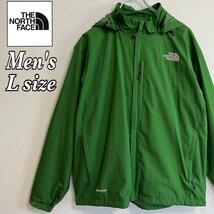 海外限定 THE NORTH FACE ノースフェイス ナイロンジャケット メンズ グリーン Lサイズ_画像1