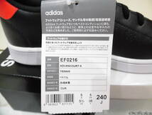 【新品未使用品タグ箱付】 adidas スニーカー ADVANCOURT K 24.0㎝ EF0216 アディダス アドバンコート K シューズ 靴 ランニング_画像7