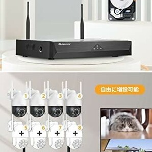 防犯カメラ ワイヤレス 屋外 wifi AI人体検知 自動追尾機能 パンチルト 360°全方位監視 PTZカメラ 300万画素の画像4