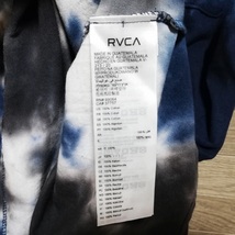 RVCA ルーカ ネイビー VA タイダイ 柄 メンズ クルーネック 半袖 ポケット Tシャツ S 紺 美品 サーフ サーフボード スケボー スノーボード_画像9