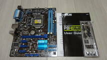 ASUS P8H61-M LX PLUS MicroATXマザーボード CPUソケット：LGA1155 中古動作品 付属品I/Oパネル、取説、元箱_画像3