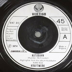 KRAFTWERK/AUTOBAHN/輸入盤/UK/7”EP/1974 ⑤の画像4