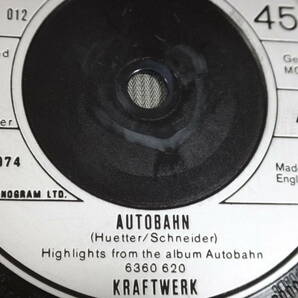 KRAFTWERK/AUTOBAHN/輸入盤/UK/7”EP/1974 ⑤の画像9