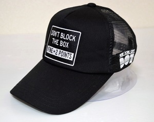 NYC/BOX FRAME/メッシュキャップ/ 正規品/フリーサイズ/010BK/City of NewYork DON'T BLOCK THE BOX