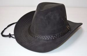  suede / simple / ten-gallon hat / Western hat /2184/BK/