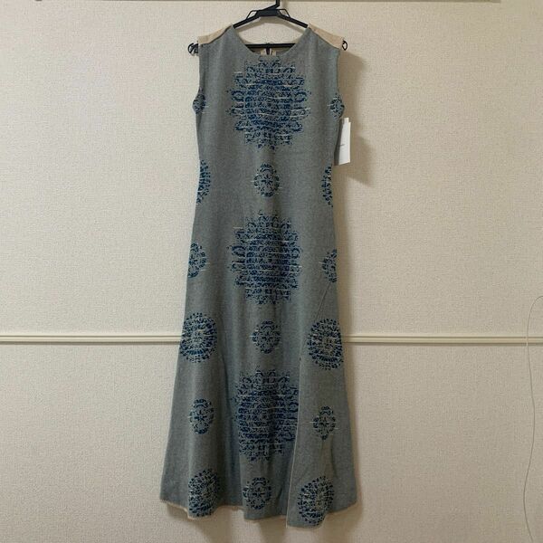 【AMERI】 JACQUARD BOTANICAL DRESS