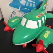 ◎うちの子天才。 どでかぷれーん ヨネザワ 飛行機 知育玩具 レトロ 玩具 おもちゃ 日本製 1987年_画像2