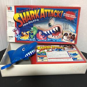 ◎シャークアタック ドキドキ・スリリングゲーム MiltonBradley 1988年 レトロ 玩具 おもちゃ TOYBOX 日本製 通電確認済