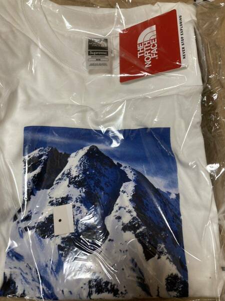 新品 supreme north face 雪山Tシャツ Mサイズ