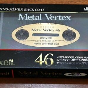 未使用未開封　maxell　カセットテープ　メタルポジション　Metal Vertex 46　MV46　メタルテープ　古い品物