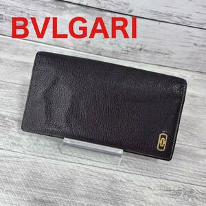 中古品　BVLGARI 長財布　焦茶　ブルガリ