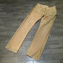 ★BEAMS ビームス コーデュロイパンツ ジッパーフライ ストレッチ 美シルエット ベージュ系 メンズ ブランド古着 USED_画像7