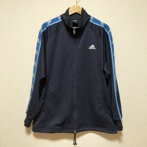 ☆old adidas 90-00sアディダス 万国旗タグ トラックジャケット ジャージ トップス パフォーマンスロゴ オールド ビンテージ 古着 USED