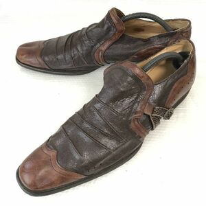 ベロイヒテン/beleuchten★本革/ウイングチップ/ヴァンプローファー【28.0/茶/BROWN】ビジネス/dress shoes◆H-48