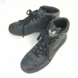 adidas/アディダス★トレフォイルマーク/ハイカットスニーカー【27.0/黒/black】sneakers/Shoes/trainers◆WB77-1