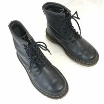 HAWKINS/ホーキンス★エアクッションソール/本革/レースアップブーツ【5/23.5/黒/BLACK】Shoes◆WB87-2_画像2