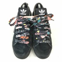 アディダス/adidas★注目ストラップ/紐/S78885/ハニーアップ/ハイカットスニーカー【22.5/黒/BLACK】boots/sneakers/Shoes/trainers◆Q-399_画像7