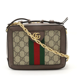 GUCCI グッチ オフィディア GGスプリーム シェリーライン ショルダーバッグ 2WAY ハンドバッグ PVC レザー