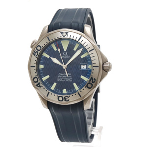 OMEGA Omega Seamaster Professional 300m Date голубой циферблат titanium мужской AT автомат наручные часы 