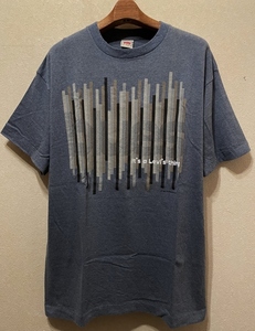 美品95年USA製バックプリント90sオールドLevi'sデザインTシャツL袖/裾シングル丸胴コットン米国製/米製US製90年代ビンテージ希少(silvertab