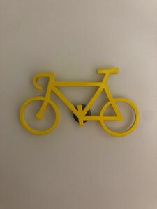 自転車　マグネット　黄色　サイクル　キッチン雑貨　メモクリップ　ポイント　クーポン