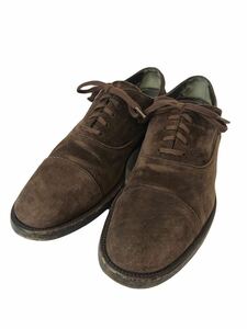 (D) TOD'S トッズ スエード レザー シューズ 7.5 ブラウン 革靴