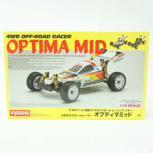 074s [ unopened ] Kyosho 1/10 scale electric RC EP 4WD racing buggy off-road Racer Optima mid No.30622