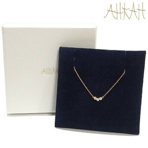  прекрасный товар *AHKAHto отсутствует diamond браслет K18 бриллиант 0.10ct Gold Ahkah *