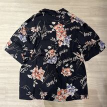 5-knot アロハシャツ CUBAN-FLOWER PRINT SHIRT ブラック　SIZE F ユニセックス_画像4