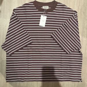 EVCON　BORDER S/S WIDE T-SHIRT エビコン　オーバーTシャツボーダー柄 SIZE1 ユニセックス