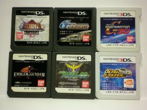 3DS＋DS SDガンダム Ｇジェネ＋ガンダムトライエイジ＋ガンダム00＋三国伝＋クロスドライブ ＋エンブレム オブ ガンダム お買得6本セット