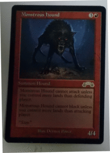 ＭTG英語/Monstrous hound(巨怪なる猟犬)/エクソダス/レア