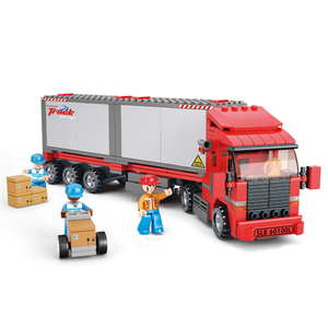  cargo truck LEGO interchangeable block toy automobile .. car 