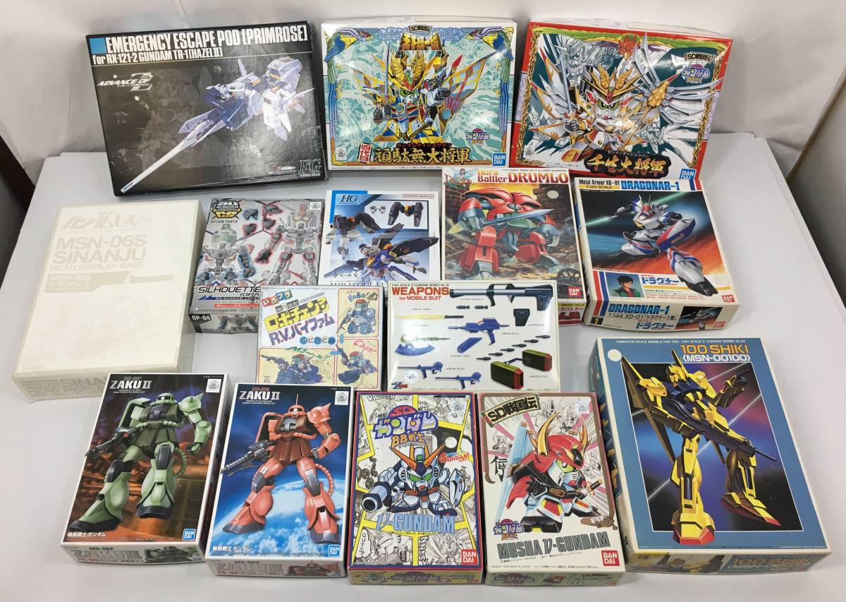 当時物 SDガンダム戦国伝 強化武具セット① 未組立 箱ツブレ