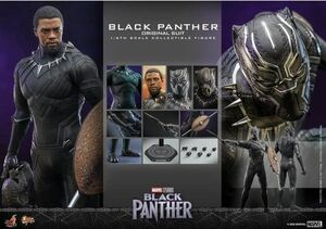 新品未開封 ホットトイズ MMS671 ブラックパンサー（オリジナル・スーツ）1/6フィギュア Black Panther Original Suit (検 mms487 mms470)