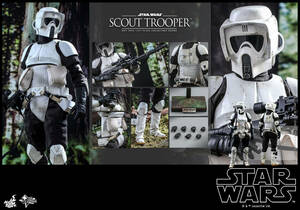 新品未開封 MMS611 ホットトイズ スカウト・トルーパー 1/6 フィギュア Episode VI Return Of The Jedi - Scout Trooper