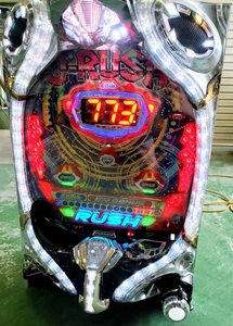  postage 4000 jpy ~ CR J-RUSH4 RSJ 1/199.8 pachinko apparatus + glass + exclusive use door key J Be JB case 7seg retro desk pachinko processing to 