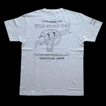 ペパーミント Tシャツ カットソー メンズ OUT LINE COBRA TEE RSN-3437 白 サイズLL ロックンロール ロカビリー 50s ロック_画像3