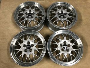 スバル 純正オプション BBS アルミホイール 4本セット バランス、歪み点検済み 16インチ 5穴 PCD100mm 6.5JJ ET+55 ハブ径約56mm 鍛造 軽量